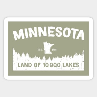 Minnesota, Land of 10,000 Lakes Sticker